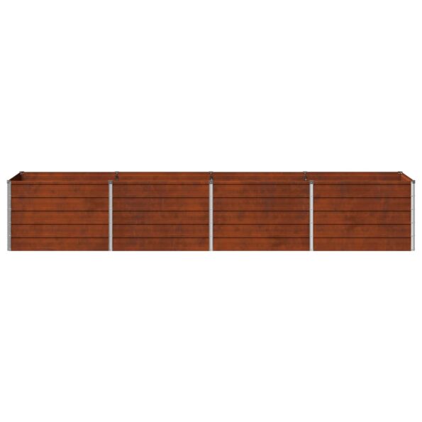 vidaXL Vyvýšený záhon Hrdzavý 320 x 80 x 55 cm corton – Obrázok 4