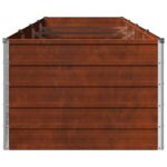 vidaXL Vyvýšený záhon Hrdzavý 320 x 80 x 55 cm corton – Obrázok 5