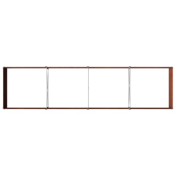 vidaXL Vyvýšený záhon Hrdzavý 320 x 80 x 55 cm corton – Obrázok 6
