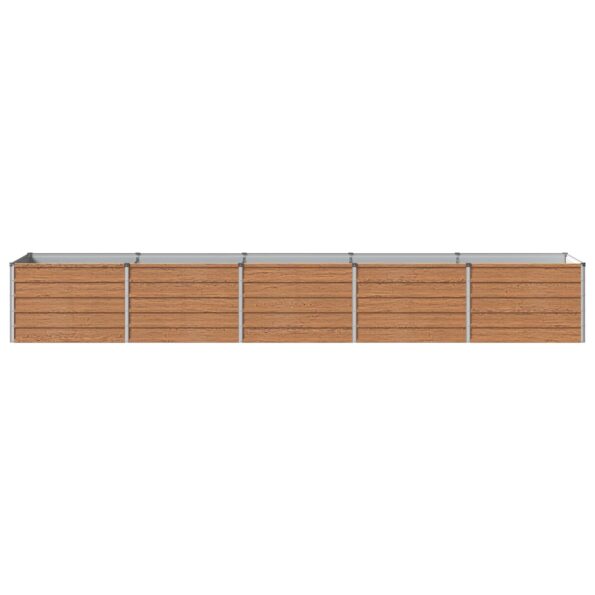 vidaXL Vyvýšený záhon Drevo hnedé 400 x 80 x 55 cm – Obrázok 3