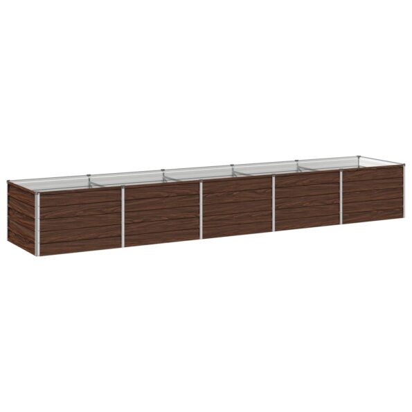 vidaXL Vyvýšený záhon Čierna 400 x 80 x 55 cm studené valcovaná oceľ – Obrázok 2