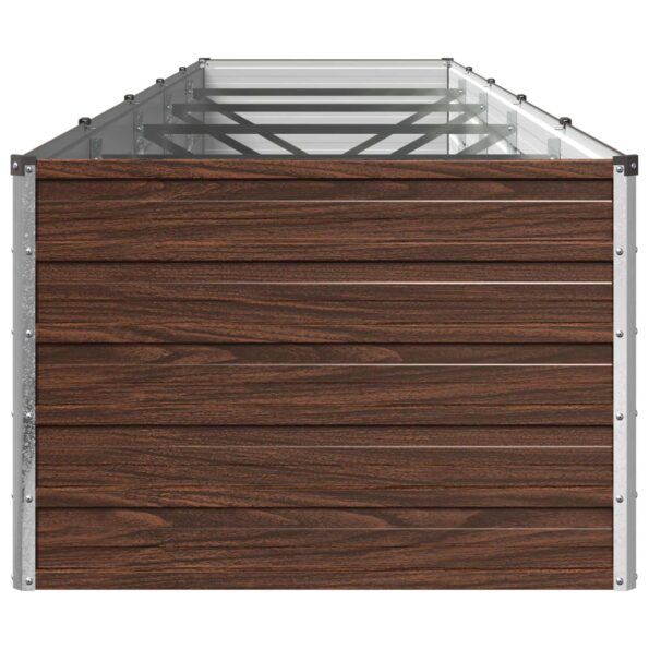 vidaXL Vyvýšený záhon Čierna 400 x 80 x 55 cm studené valcovaná oceľ – Obrázok 4
