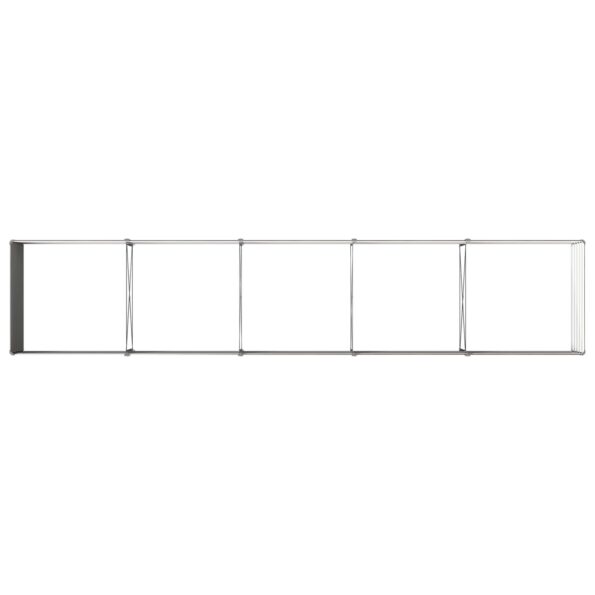 vidaXL Vyvýšený záhon Čierna 400 x 80 x 55 cm studené valcovaná oceľ – Obrázok 5