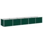 vidaXL Vyvýšený záhon Zelená 400 x 80 x 55 cm studené valcované oceľ – Obrázok 2