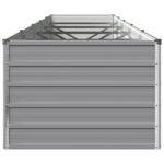 vidaXL Vyvýšený záhon Sivá 400 x 80 x 55 cm studené valcovaná oceľ – Obrázok 4