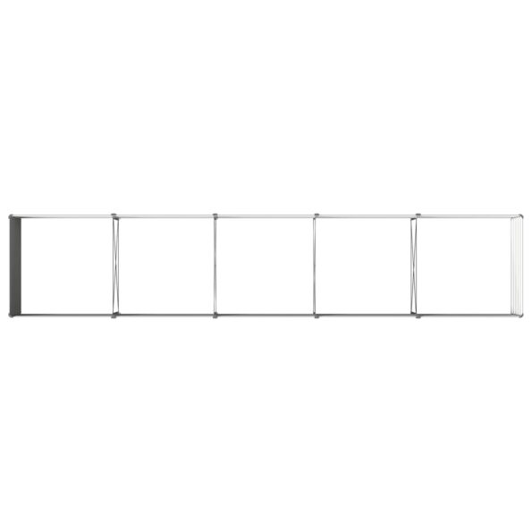 vidaXL Vyvýšený záhon Sivá 400 x 80 x 55 cm studené valcovaná oceľ – Obrázok 5