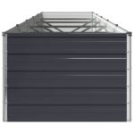 vidaXL Vyvýšený záhon Antracitová 400 x 80 x 55 cm – Obrázok 4
