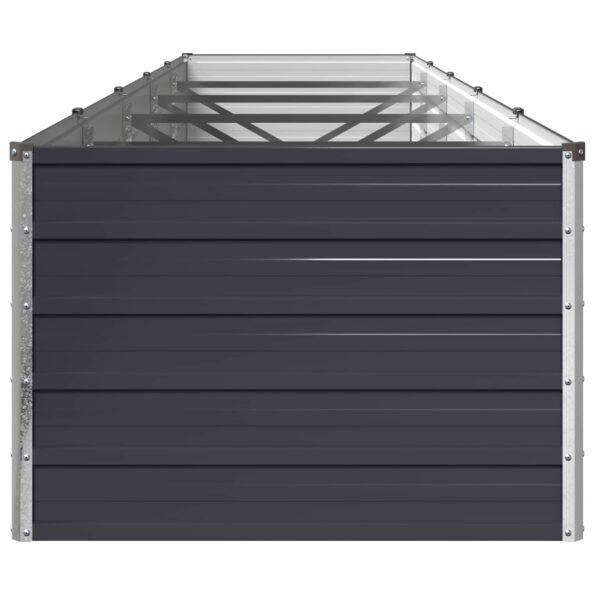 vidaXL Vyvýšený záhon Antracitová 400 x 80 x 55 cm – Obrázok 4