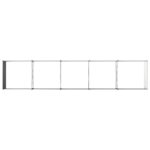 vidaXL Vyvýšený záhon Antracitová 400 x 80 x 55 cm – Obrázok 5
