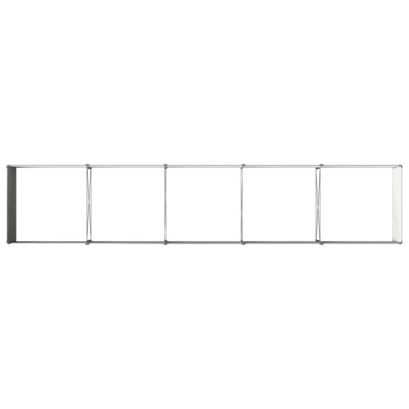 vidaXL Vyvýšený záhon Antracitová 400 x 80 x 55 cm – Obrázok 5