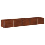 vidaXL Vyvýšený záhon Hrdzavý 400 x 80 x 55 cm corton – Obrázok 2