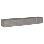 vidaXL Vyvýšený záhon Hrdzavý 400 x 80 x 55 cm corton – Obrázok 3