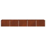 vidaXL Vyvýšený záhon Hrdzavý 400 x 80 x 55 cm corton – Obrázok 4