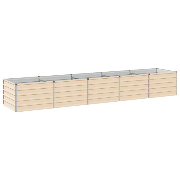 vidaXL Vyvýšený záhon Slonovinová 400 x 80 x 55 cm – Obrázok 2