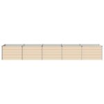 vidaXL Vyvýšený záhon Slonovinová 400 x 80 x 55 cm – Obrázok 3
