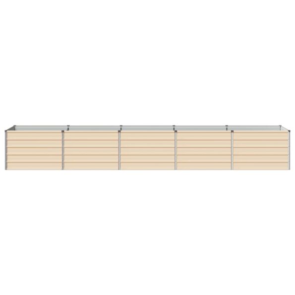 vidaXL Vyvýšený záhon Slonovinová 400 x 80 x 55 cm – Obrázok 3