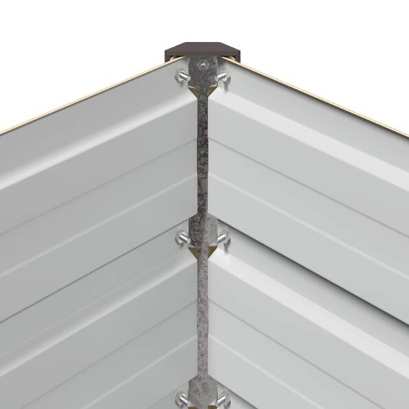 vidaXL Vyvýšený záhon Slonovinová 400 x 80 x 55 cm – Obrázok 7