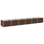 vidaXL Vyvýšený záhon Čierna 480 x 80 x 55 cm studené valcovaná oceľ – Obrázok 2