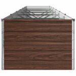 vidaXL Vyvýšený záhon Čierna 480 x 80 x 55 cm studené valcovaná oceľ – Obrázok 4