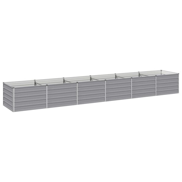 vidaXL Vyvýšený záhon Sivá 480 x 80 x 55 cm studené valcovaná oceľ – Obrázok 2