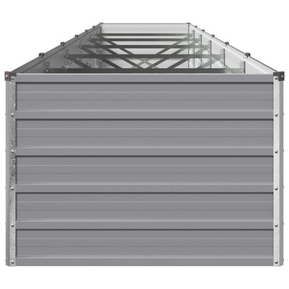 vidaXL Vyvýšený záhon Sivá 480 x 80 x 55 cm studené valcovaná oceľ – Obrázok 4