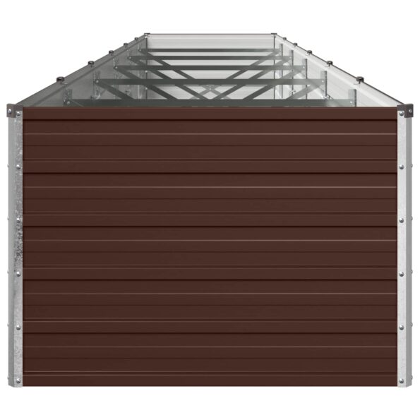 vidaXL Vyvýšený záhon Hnedá 480 x 80 x 55 cm studené valcovaná oceľ – Obrázok 4