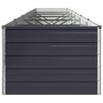 vidaXL Vyvýšený záhon Antracitová 480 x 80 x 55 cm – Obrázok 4