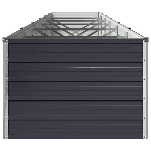 vidaXL Vyvýšený záhon Antracitová 480 x 80 x 55 cm – Obrázok 4