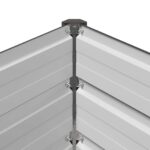 vidaXL Vyvýšený záhon Antracitová 480 x 80 x 55 cm – Obrázok 7