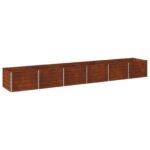 vidaXL Vyvýšený záhon Hrdzavý 480 x 80 x 55 cm corton – Obrázok 2
