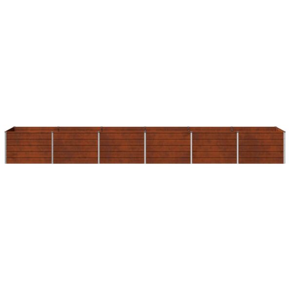 vidaXL Vyvýšený záhon Hrdzavý 480 x 80 x 55 cm corton – Obrázok 4