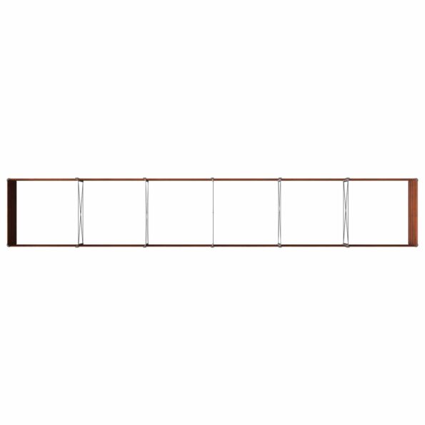 vidaXL Vyvýšený záhon Hrdzavý 480 x 80 x 55 cm corton – Obrázok 6