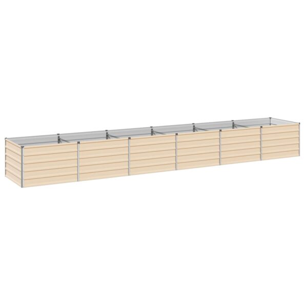 vidaXL Vyvýšený záhon Slonovinová 480 x 80 x 55 cm – Obrázok 2