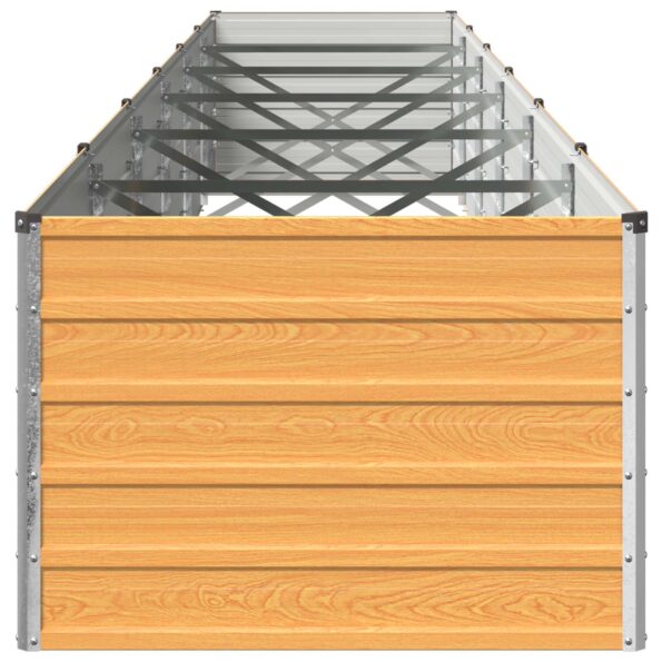 vidaXL Vyvýšený záhon Prírodná 600 x 80 x 55 cm studené valcovaná oceľ – Obrázok 3