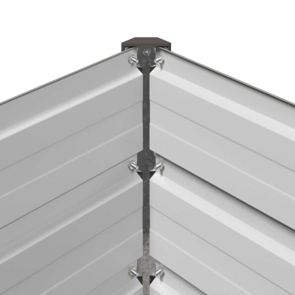 vidaXL Vyvýšený záhon Sivá 600 x 80 x 55 cm studené valcovaná oceľ – Obrázok 6