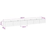 vidaXL Vyvýšený záhon Sivá 600 x 80 x 55 cm studené valcovaná oceľ – Obrázok 8