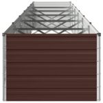 vidaXL Vyvýšený záhon Hnedá 600 x 80 x 55 cm studené valcovaná oceľ – Obrázok 3