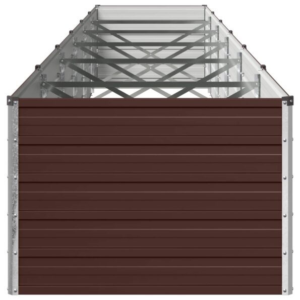 vidaXL Vyvýšený záhon Hnedá 600 x 80 x 55 cm studené valcovaná oceľ – Obrázok 3