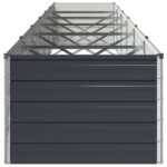 vidaXL Vyvýšený záhon Antracitová 600 x 80 x 55 cm – Obrázok 3