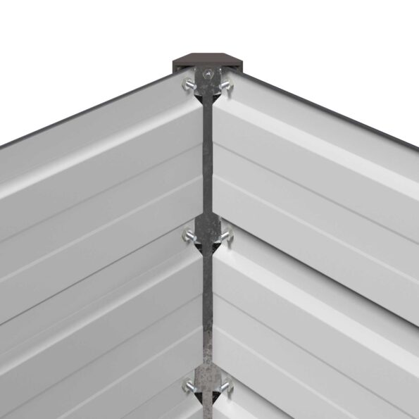 vidaXL Vyvýšený záhon Antracitová 600 x 80 x 55 cm – Obrázok 6