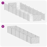vidaXL Vyvýšený záhon Antracitová 600 x 80 x 55 cm – Obrázok 7