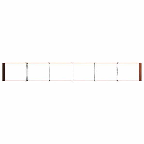 vidaXL Vyvýšený záhon Hrdzavý 600 x 80 x 55 cm corton – Obrázok 5