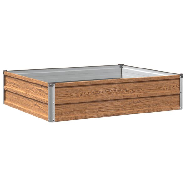 vidaXL Vyvýšený záhon Drevo hnedé 100 x 80 x 24 cm – Obrázok 2