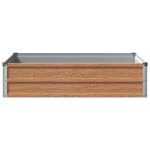 vidaXL Vyvýšený záhon Drevo hnedé 100 x 80 x 24 cm – Obrázok 3
