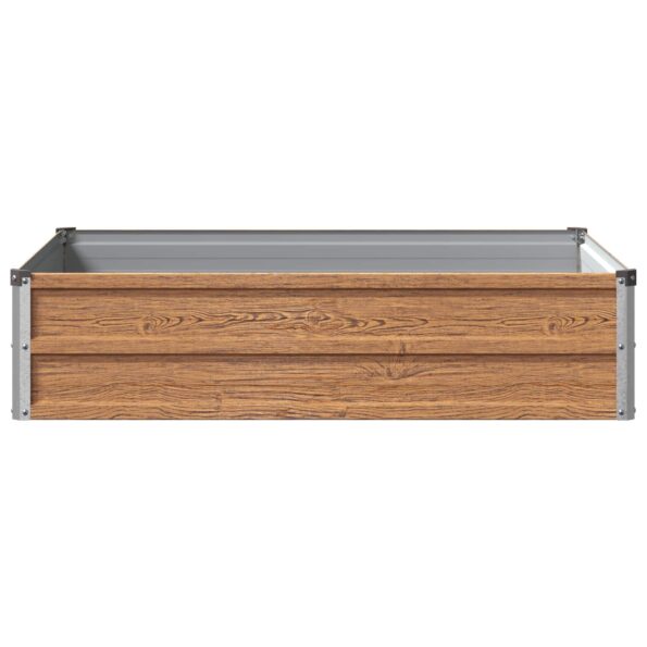 vidaXL Vyvýšený záhon Drevo hnedé 100 x 80 x 24 cm – Obrázok 3