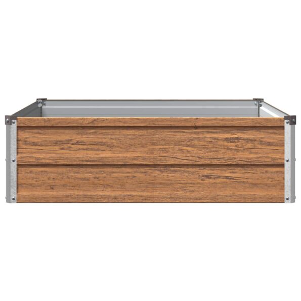 vidaXL Vyvýšený záhon Drevo hnedé 100 x 80 x 24 cm – Obrázok 4
