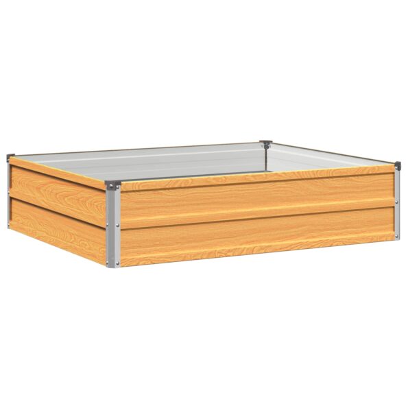 vidaXL Vyvýšený záhon Prírodná 100 x 80 x 24 cm studené valcovaná oceľ – Obrázok 2