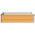 vidaXL Vyvýšený záhon Prírodná 100 x 80 x 24 cm studené valcovaná oceľ – Obrázok 3