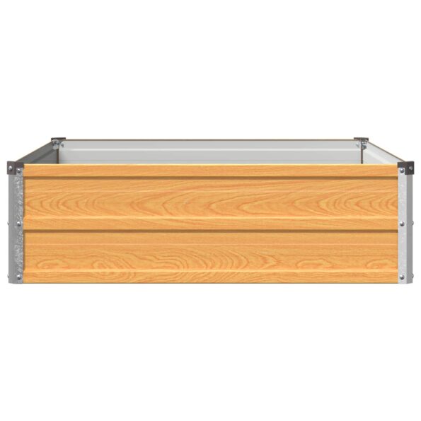 vidaXL Vyvýšený záhon Prírodná 100 x 80 x 24 cm studené valcovaná oceľ – Obrázok 4