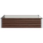 vidaXL Vyvýšený záhon Čierna 100 x 80 x 24 cm studené valcovaná oceľ – Obrázok 3